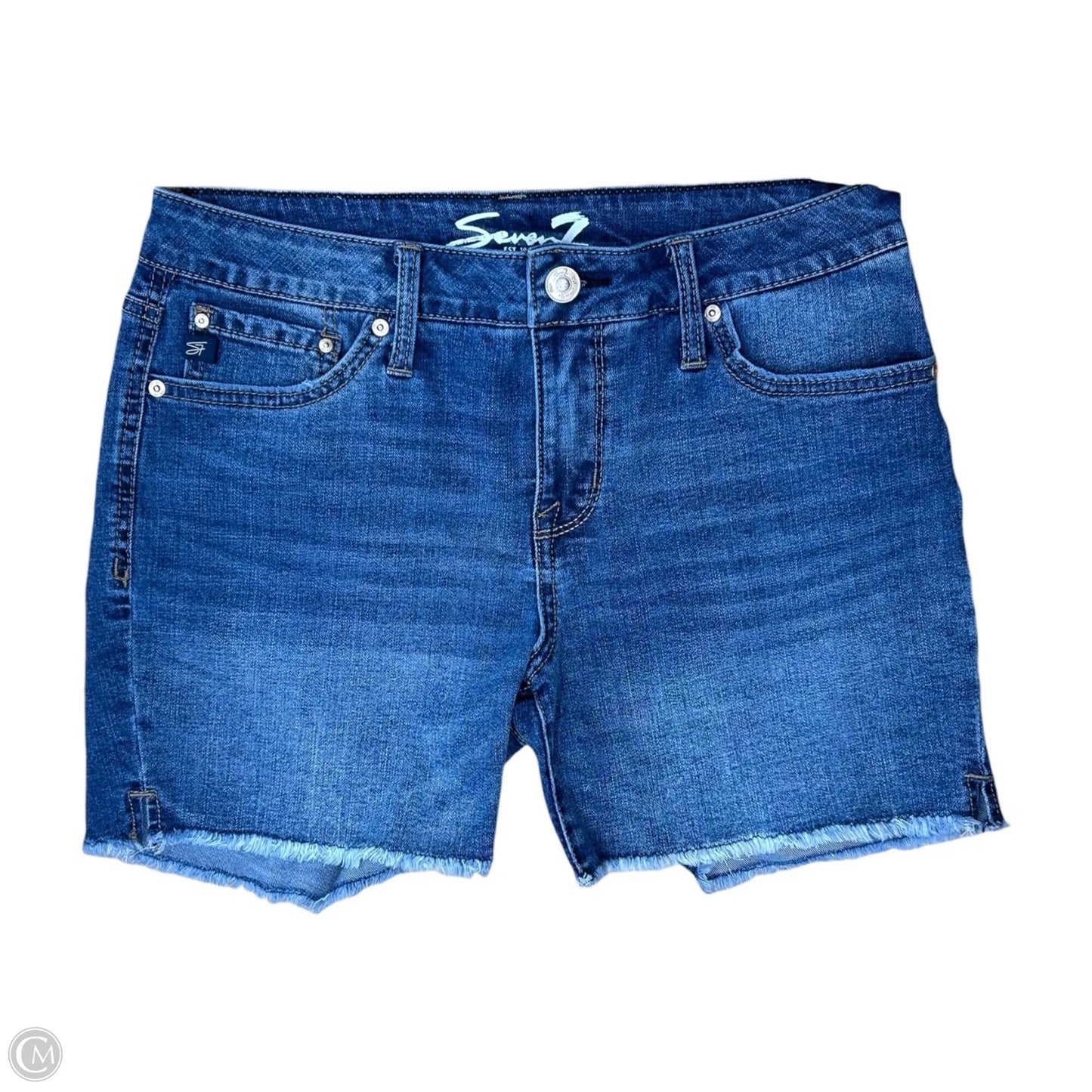 Shorts By Seven 7 In Blue Denim, Size: 4