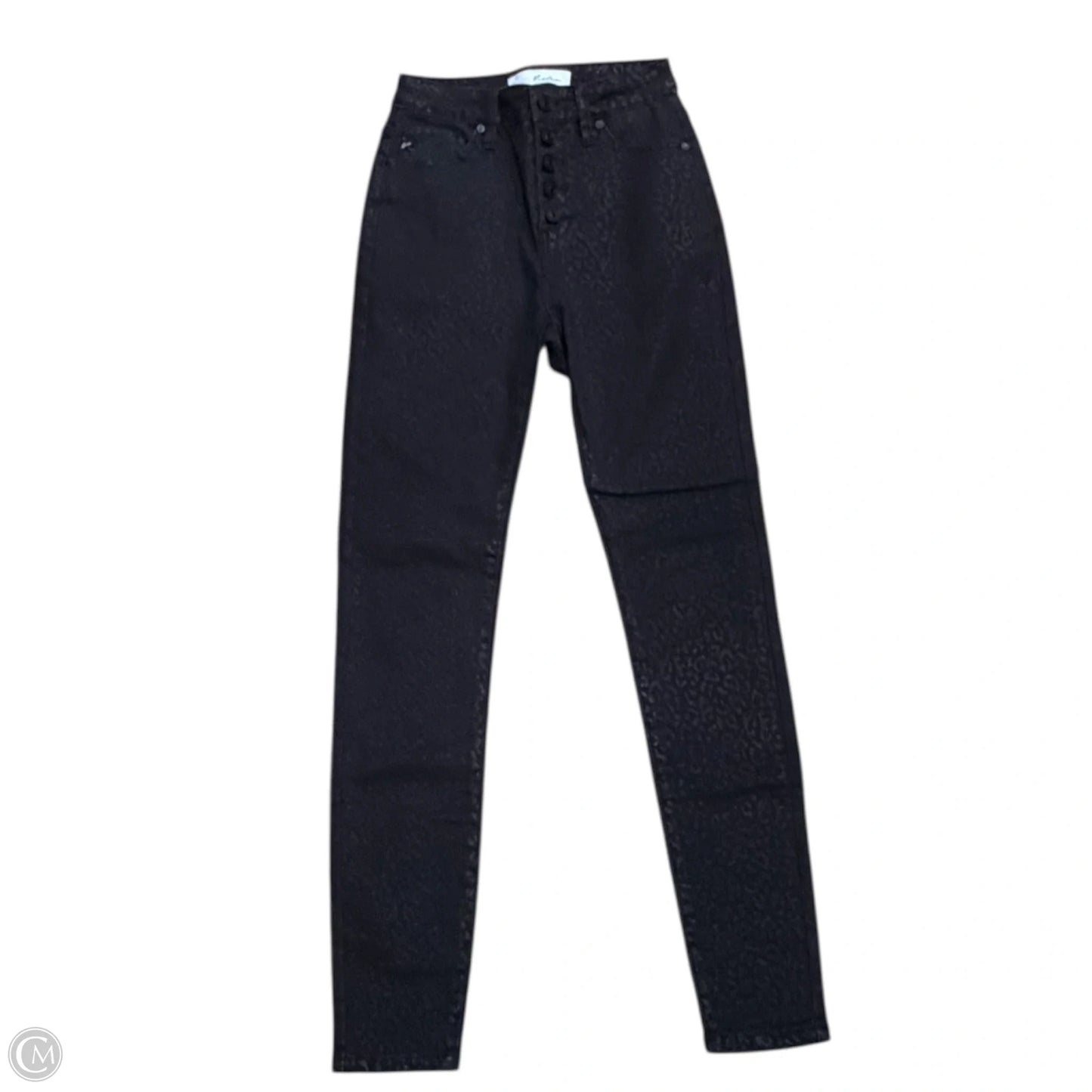 Jeans Skinny By Kancan In Black Denim, Size: 0