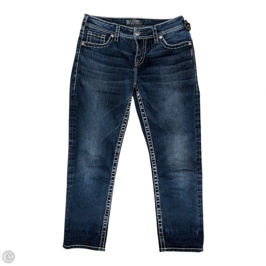 Jeans Cropped By Silver In Blue Denim, Size: 6
