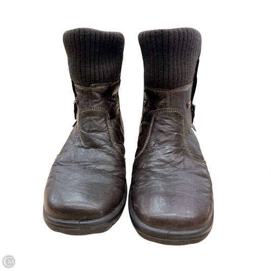 Boots Ankle Heels By Riekers In Brown, Size: 8.5