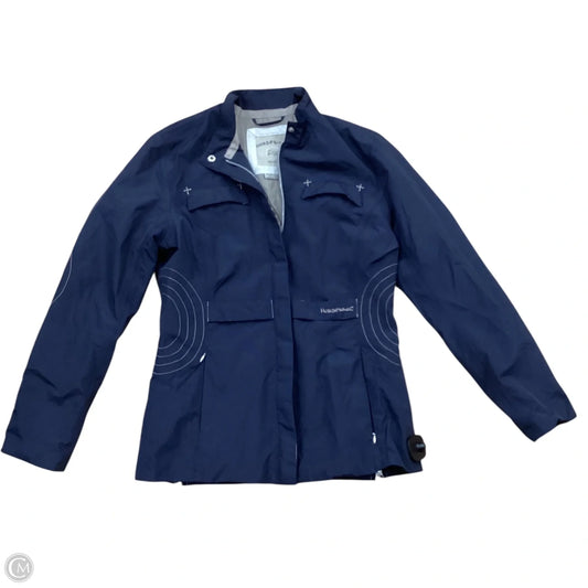Coat Raincoat By Clothes Mentor In Blue, Size: Xs