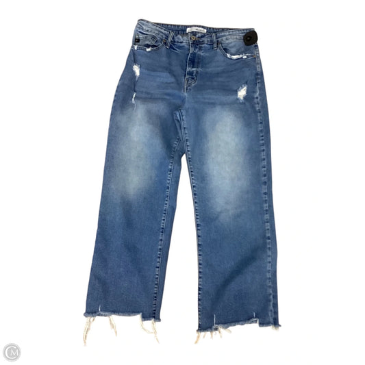 Jeans Wide Leg By Kancan In Blue Denim, Size: 6