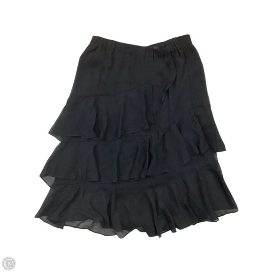 Skirt Midi By Banana Republic In Black, Size: M