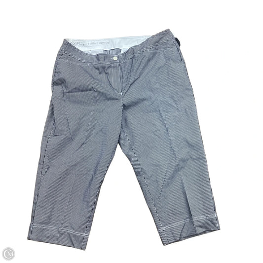 Pants Cropped By Talbots In Navy, Size: 18
