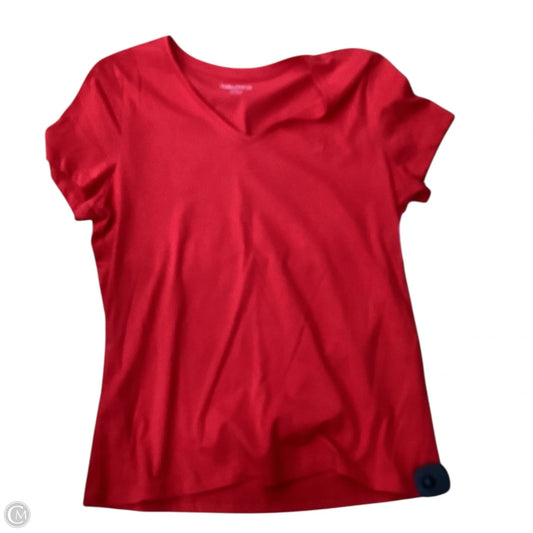Top Sleeveless By Nautica In Red, Size: L
