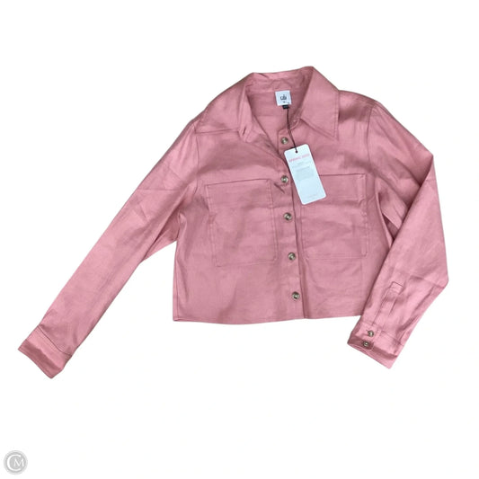 Top Long Sleeve By Cabi In Pink, Size: M