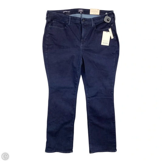 Jeans Straight By Not Your Daughters Jeans In Blue Denim, Size: 18
