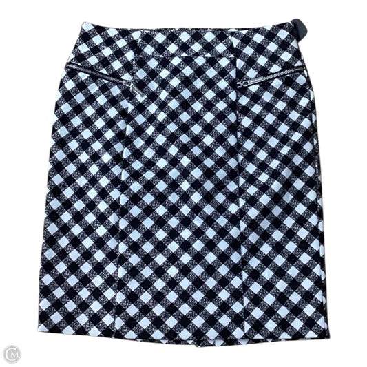 Skirt Mini & Short By Michael By Michael Kors In Black & Cream, Size: 8
