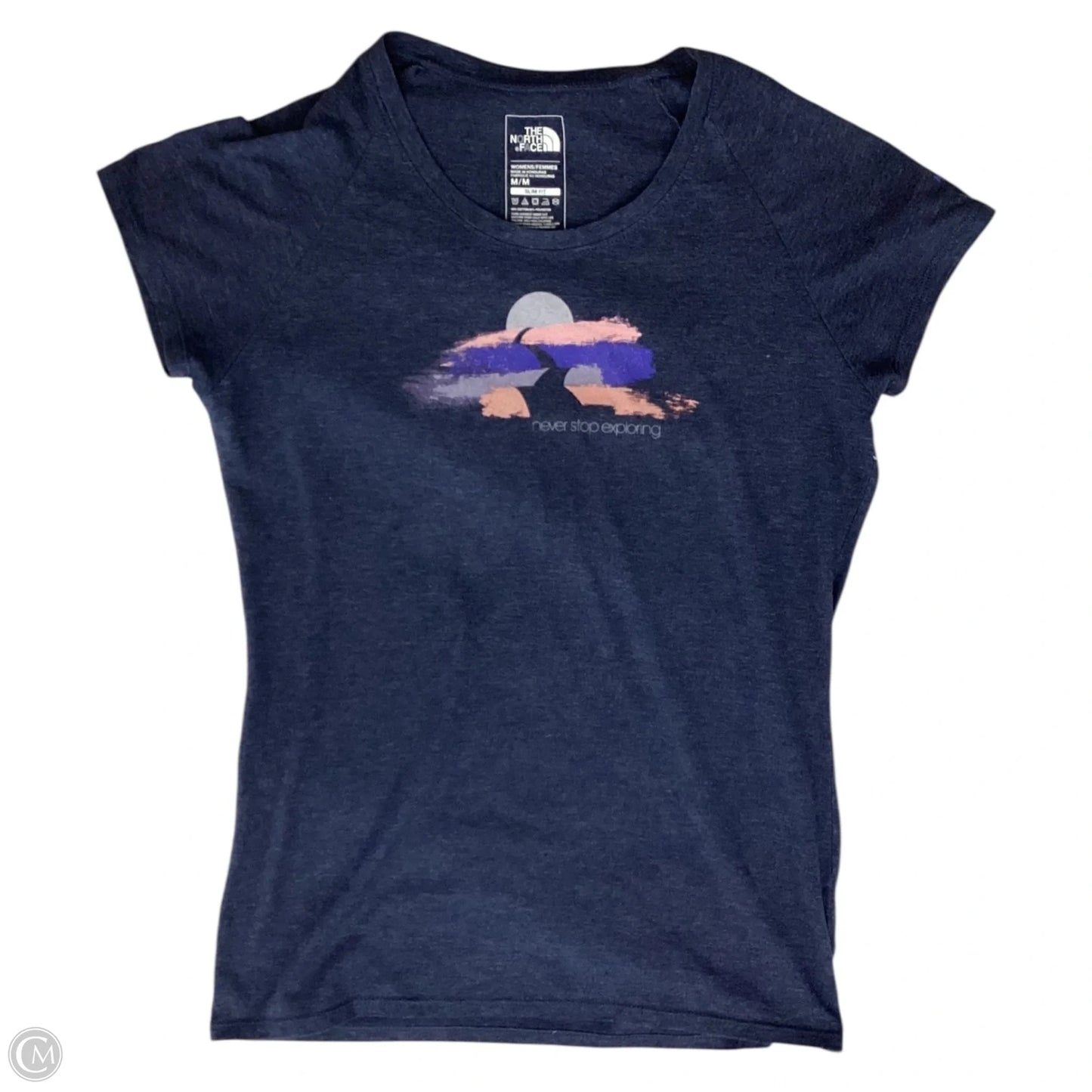 Top Short Sleeve By The North Face In Navy, Size: M