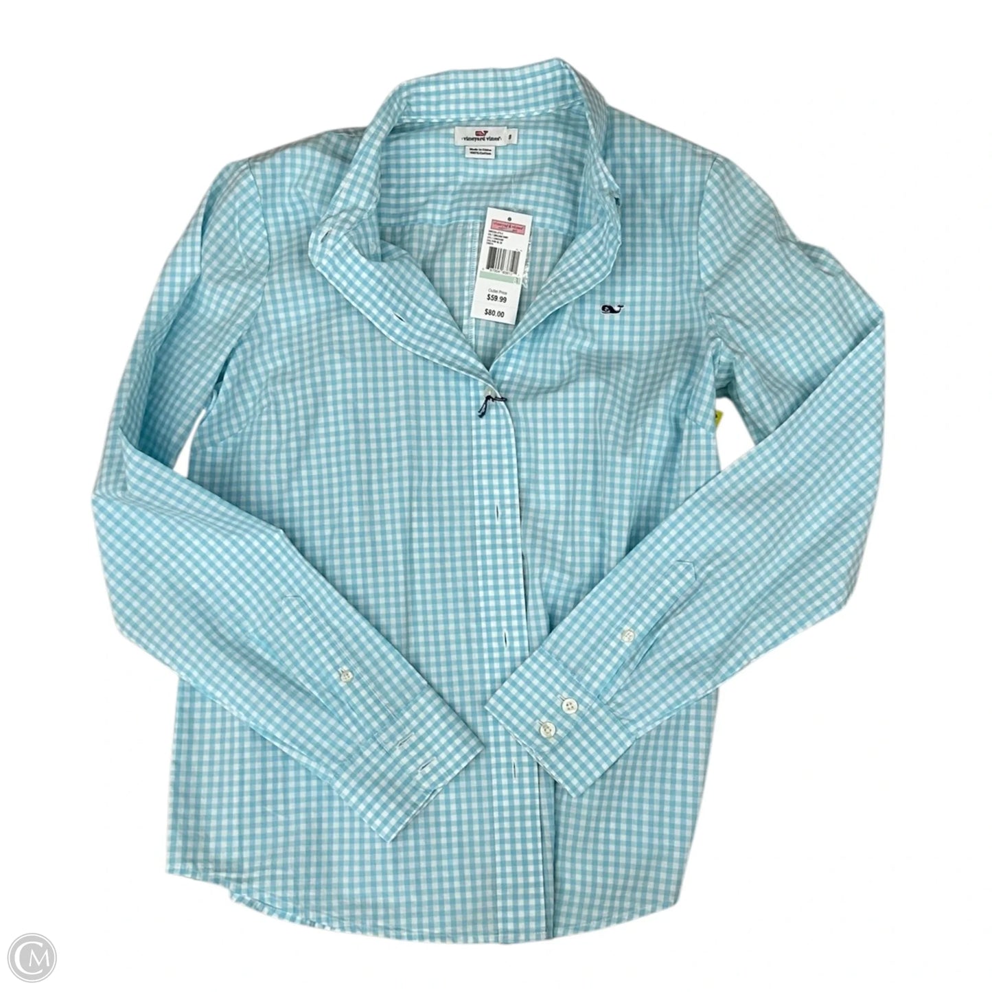 Top Long Sleeve By Vineyard Vines In Blue, Size: M
