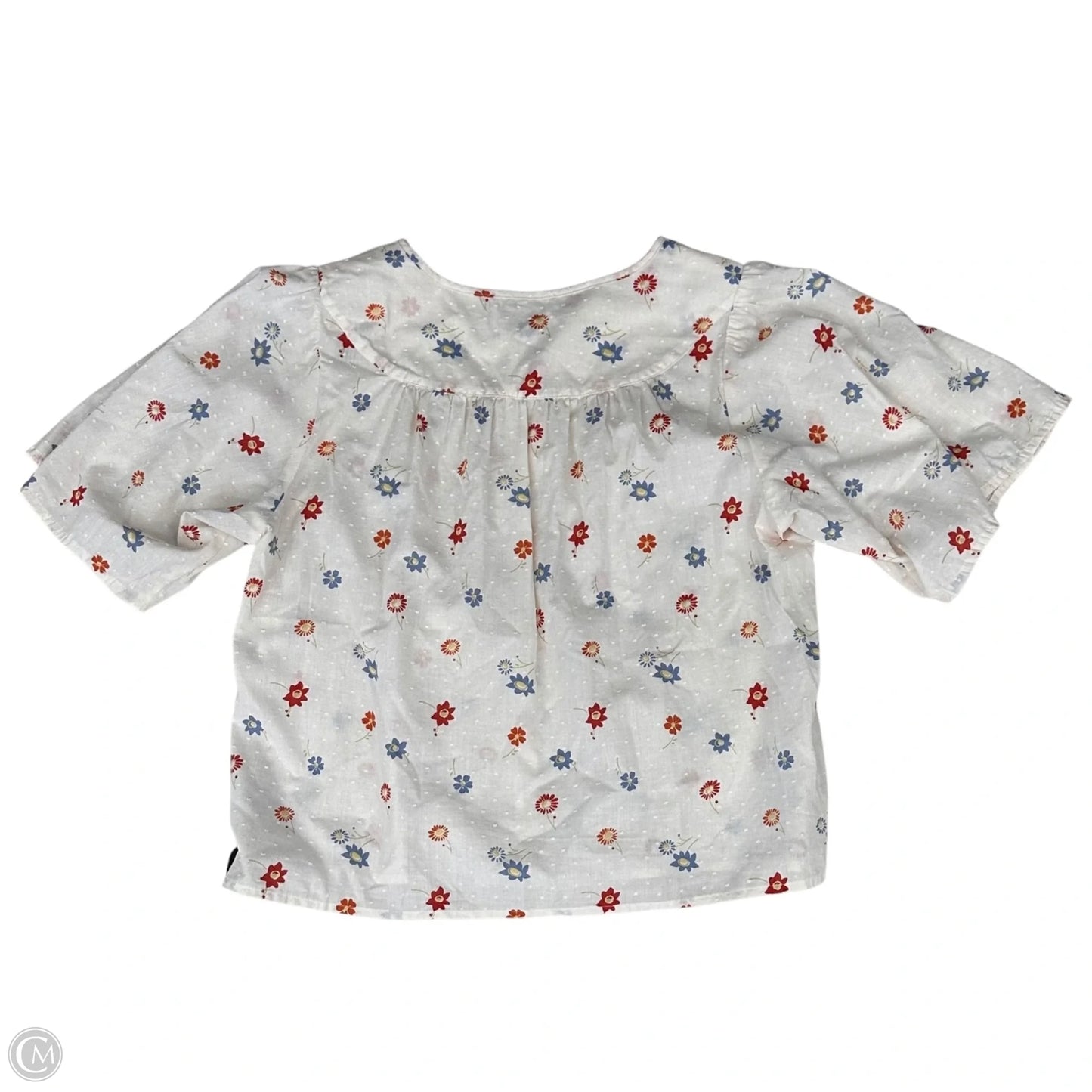 Top Short Sleeve By Madewell In Cream, Size: S