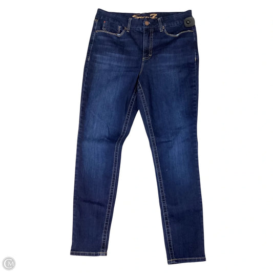 Jeans Skinny By Seven 7 In Blue Denim, Size: 14