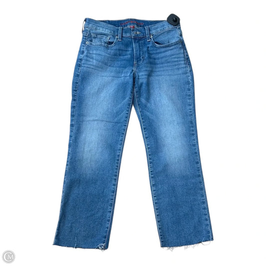 Jeans Cropped By Lucky Brand In Blue Denim, Size: 6