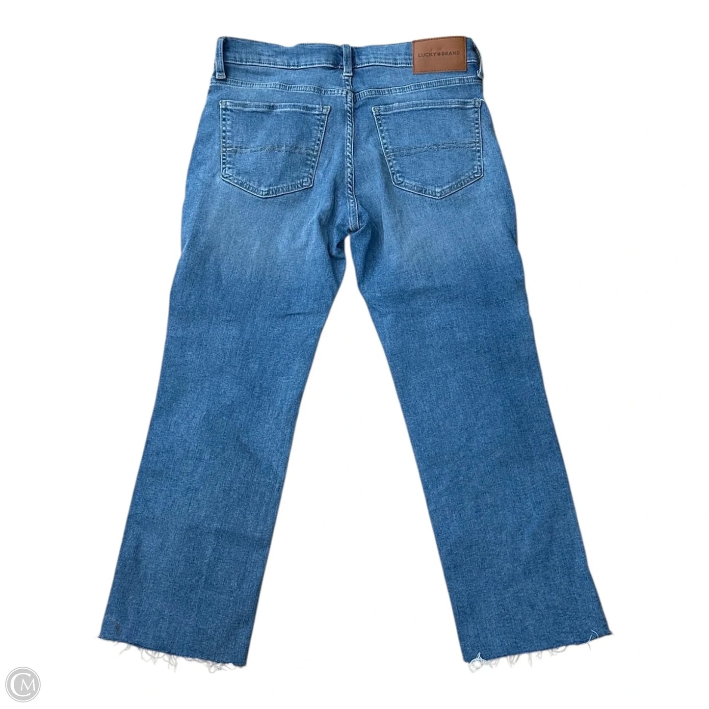Jeans Cropped By Lucky Brand In Blue Denim, Size: 6