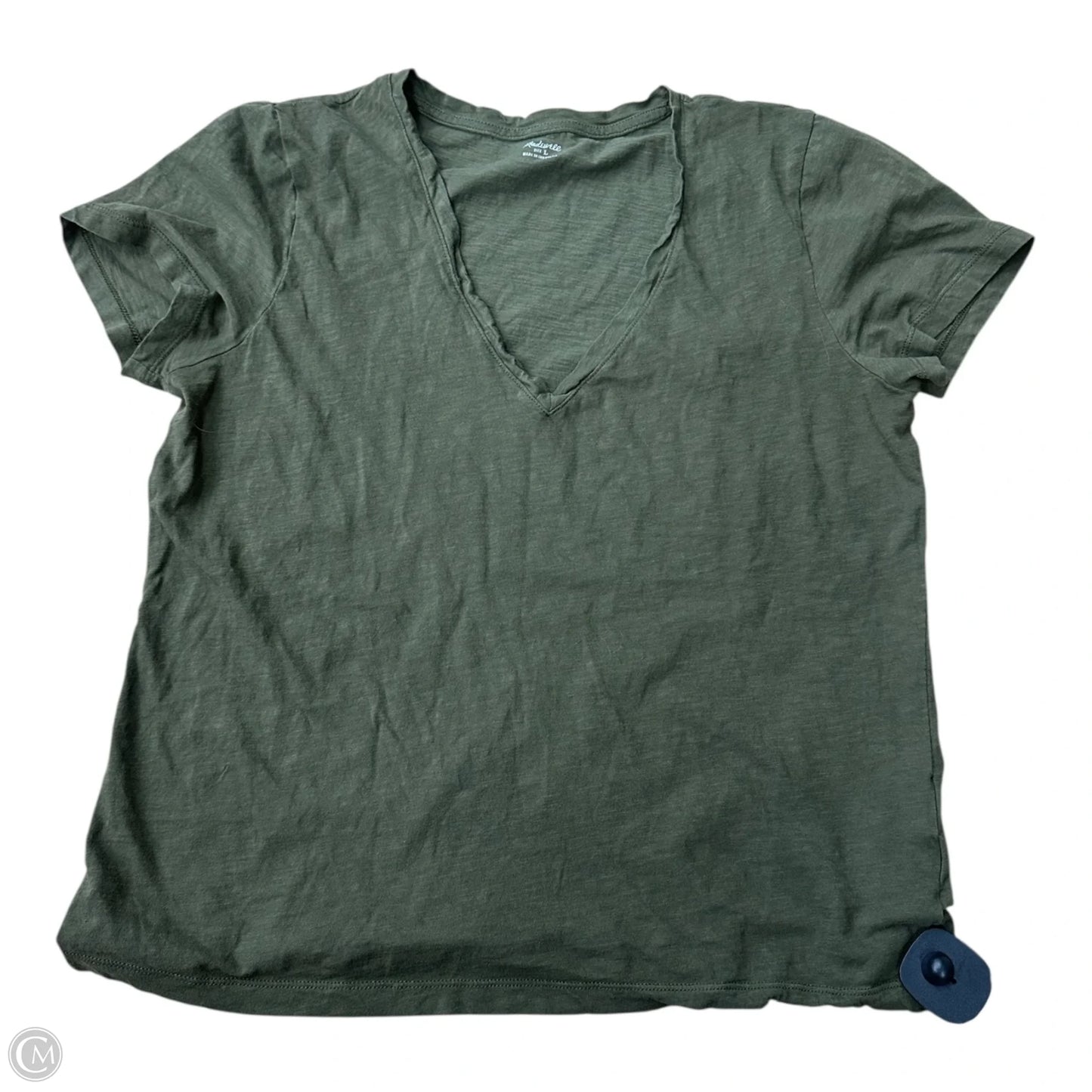 Top Long Sleeve By Madewell In Green, Size: L