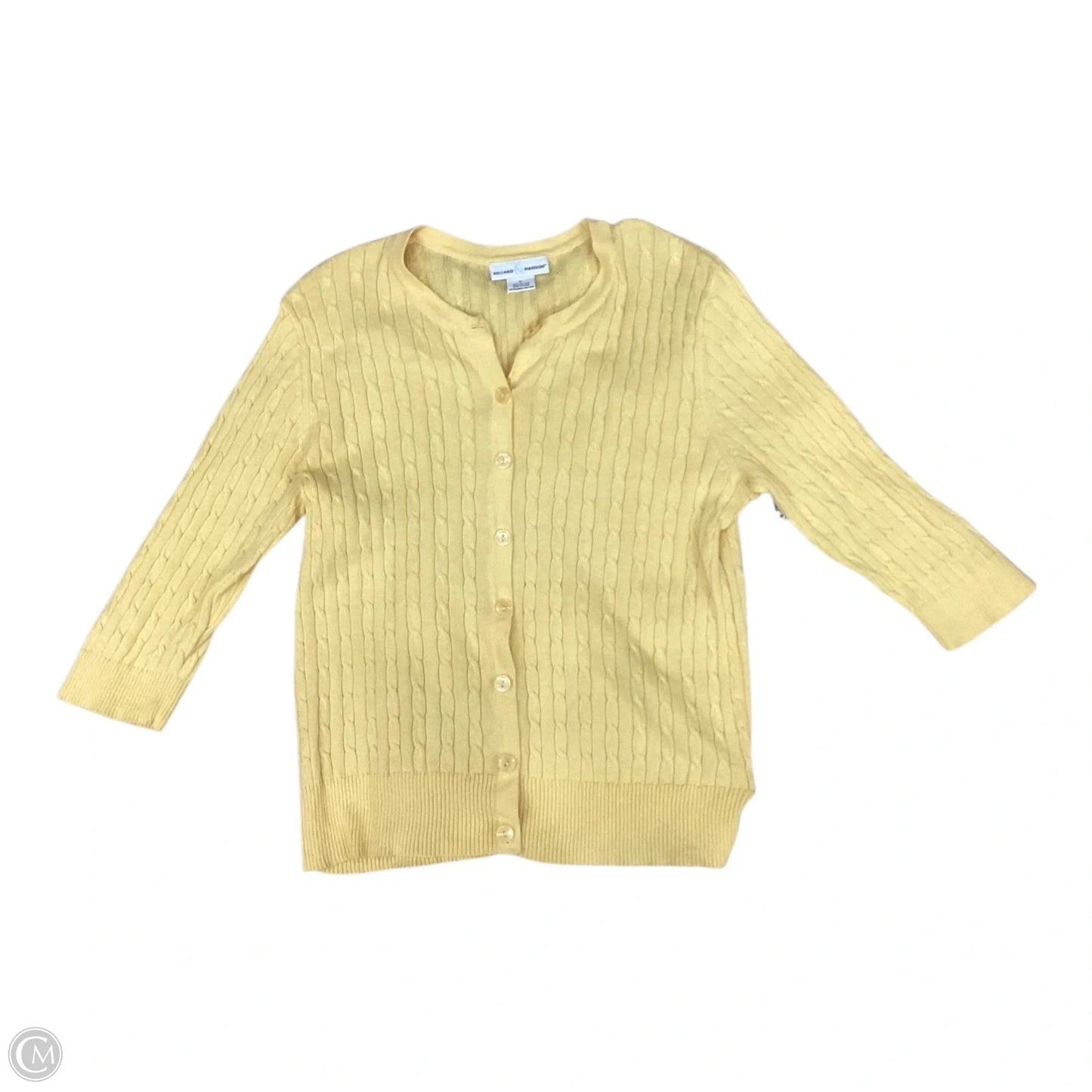 Sweater By Hillard And Hanson In Yellow, Size: L