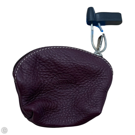 Coin Purse Leather By Roots, Size: Small