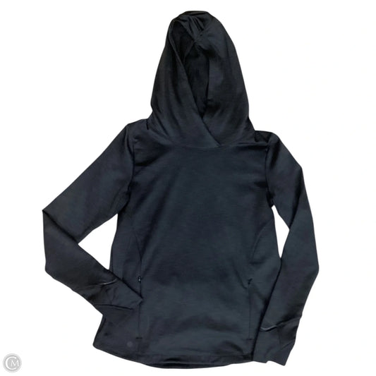 Athletic Sweatshirt Hoodie By Athleta In Black, Size: M