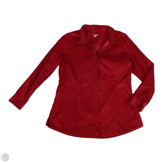 Top Long Sleeve By J. Jill In Red, Size: M