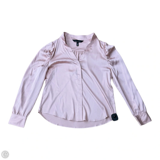 Top Long Sleeve By White House Black Market In Pink, Size: 8