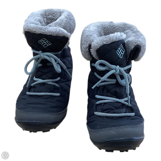 Boots Hiking By Columbia In Blue & Grey, Size: 6