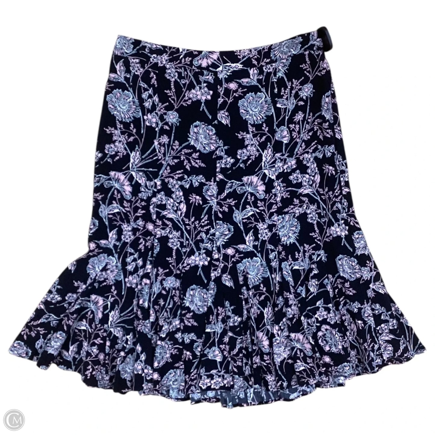 Skirt Maxi By Talbots In Black & Pink, Size: 2