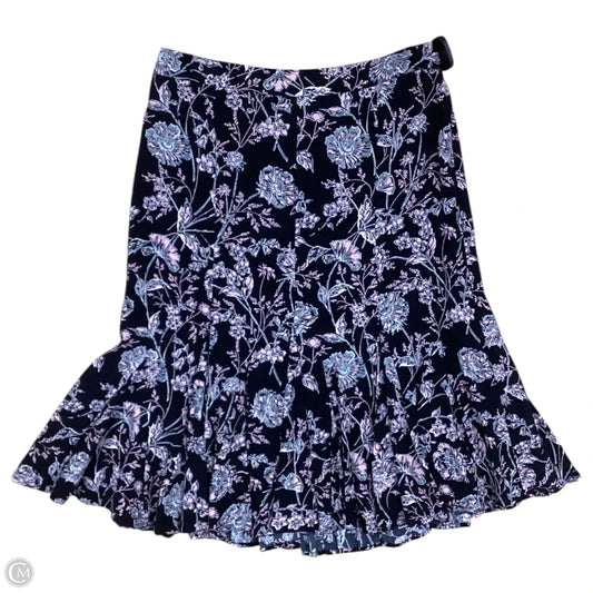 Skirt Maxi By Talbots In Black & Pink, Size: 2