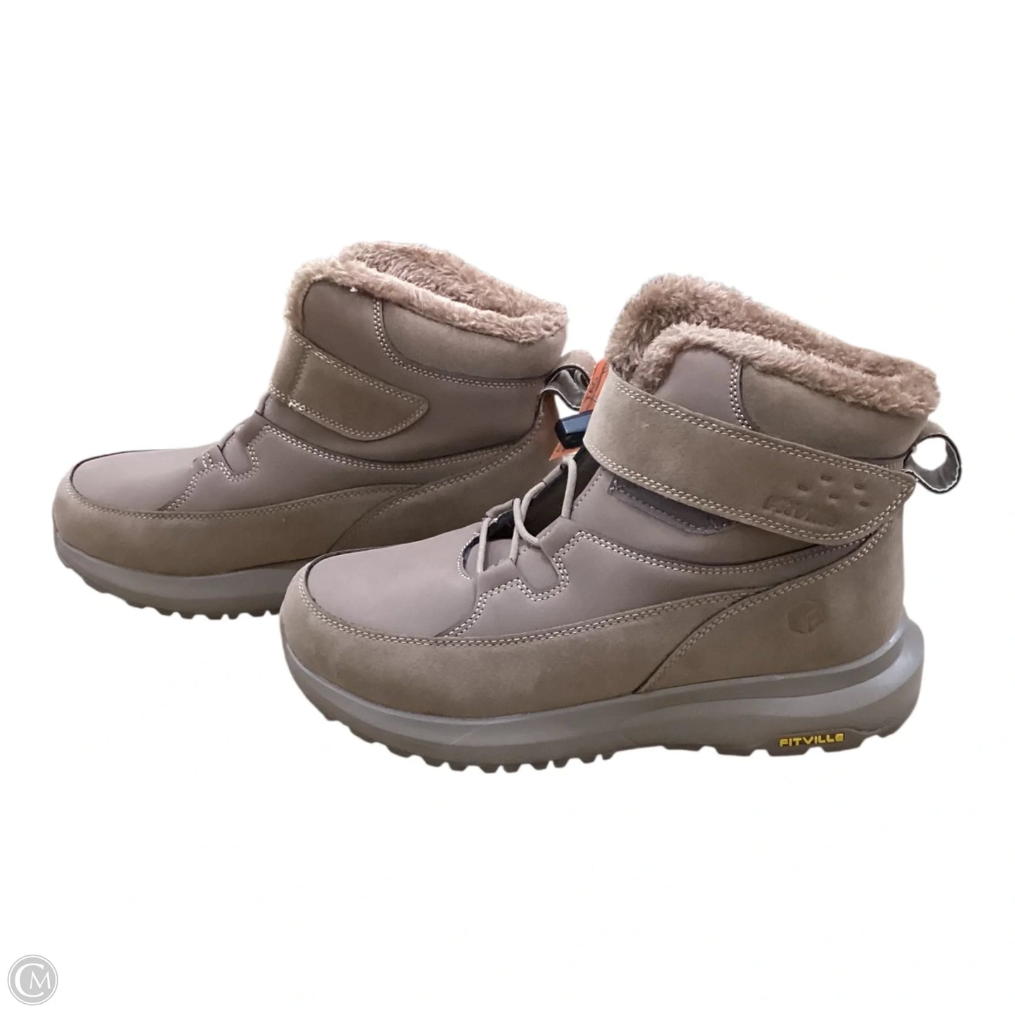 Boots Snow By Clothes Mentor In Brown, Size: 11.5