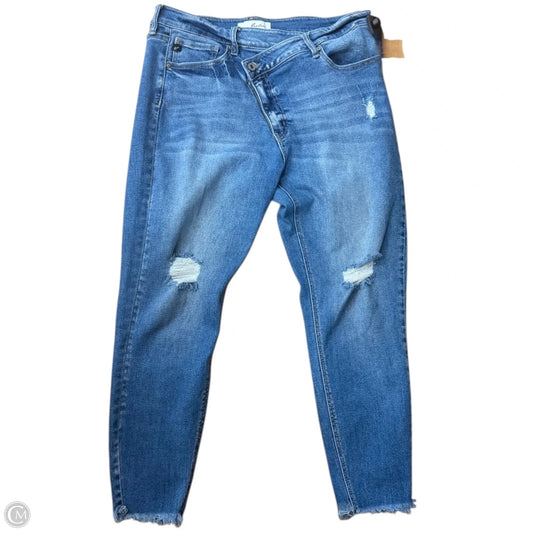 Jeans Boot Cut By Kancan In Blue, Size: 12
