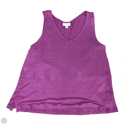 Top Sleeveless By J. Jill In Purple, Size: M