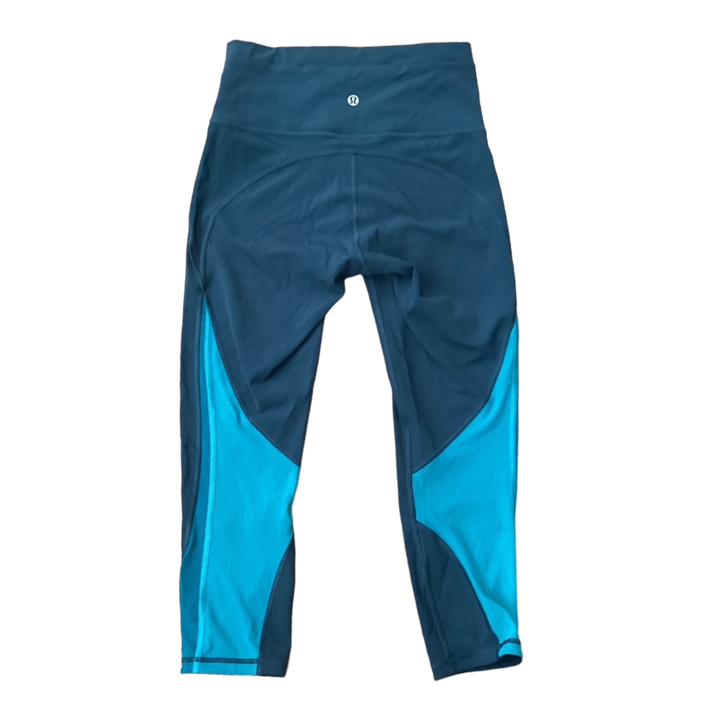 Athletic Capris By Lululemon In Teal, Size: 4