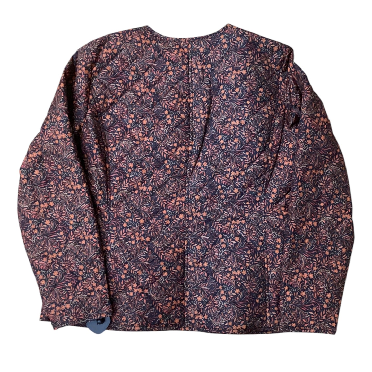 Jacket Puffer & Quilted By Croft And Barrow In Floral Print, Size: L