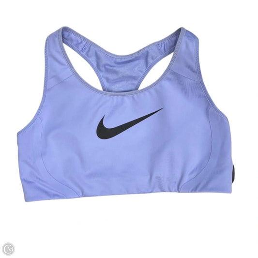 Athletic Bra By Nike In Purple, Size: M