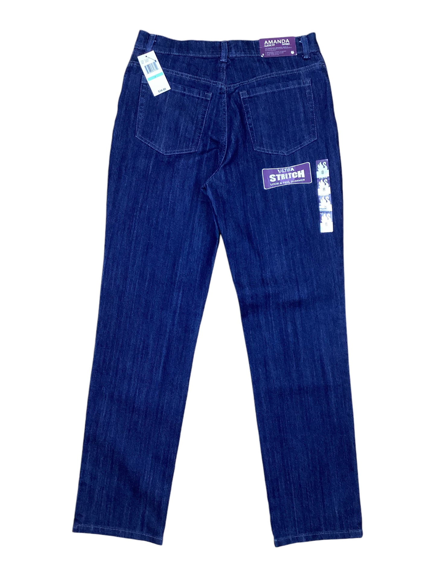 Jeans Straight By Gloria Vanderbilt In Blue Denim, Size: 8