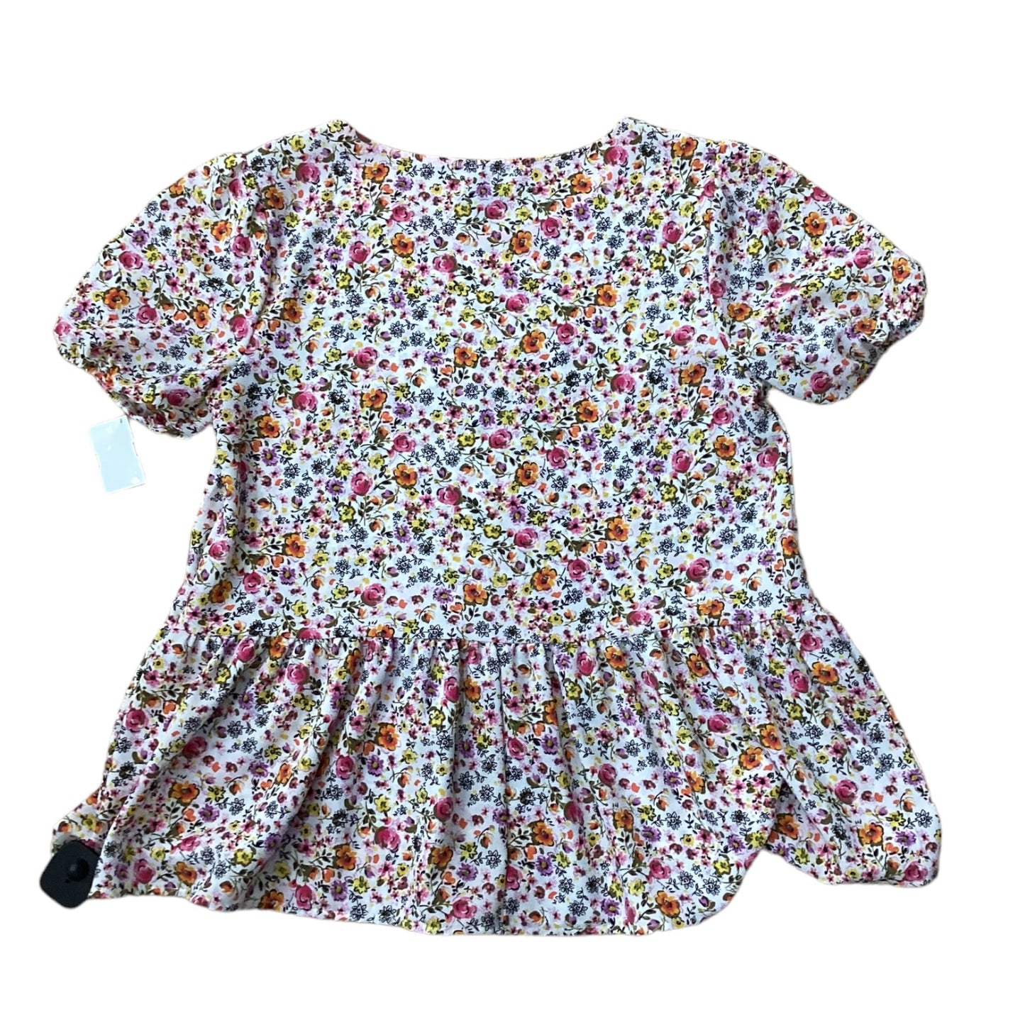 Floral Print Top Short Sleeve W5, Size S