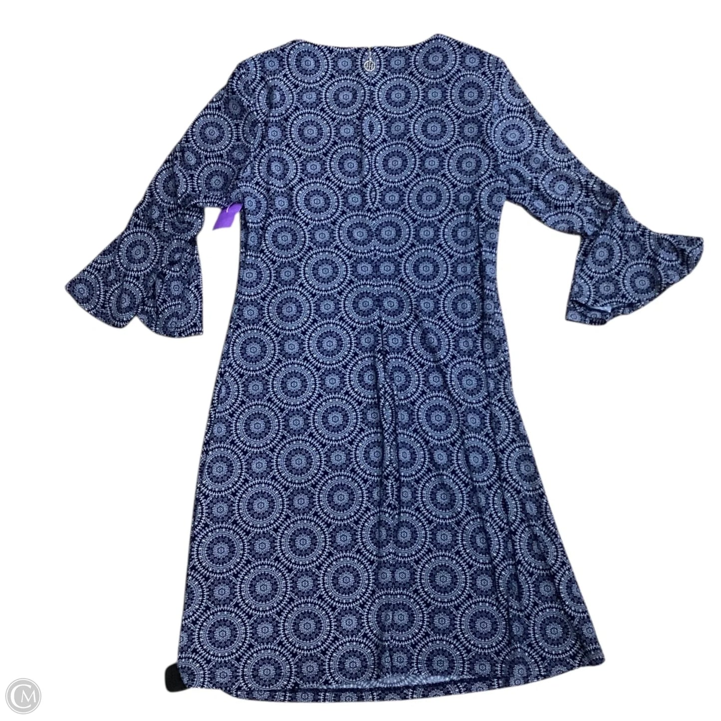 Dress Casual Midi By Tommy Hilfiger In Blue & White, Size: S
