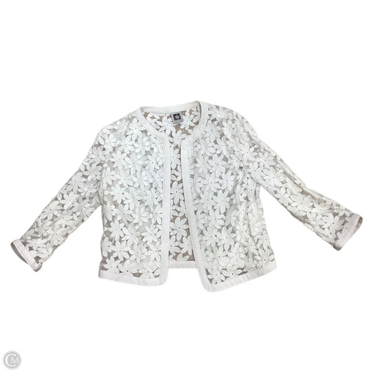 Cardigan By Anne Klein In Cream, Size: S