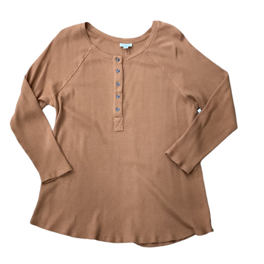 Top Long Sleeve By J Jill In Orange, Size: Xl