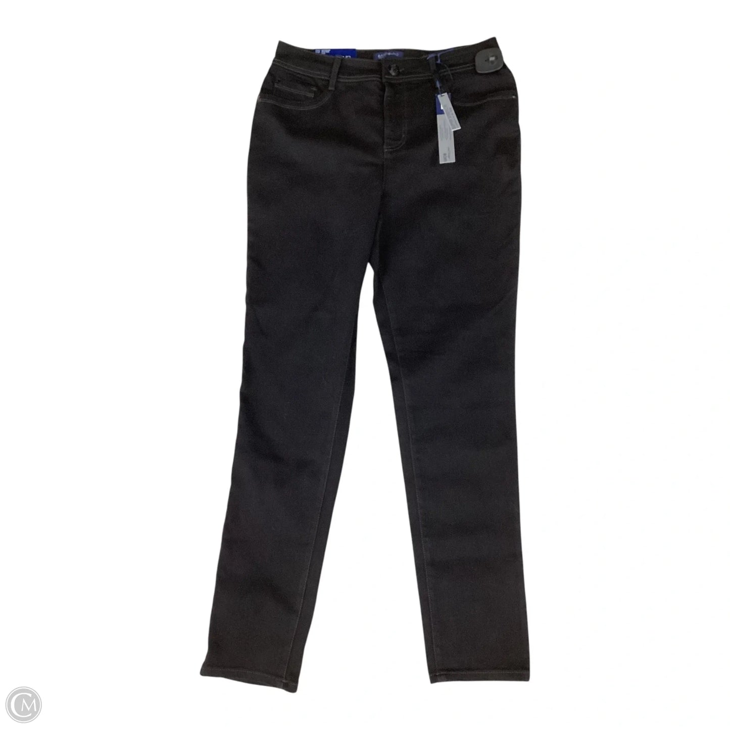 Jeans Straight By Bandolino In Black, Size: 12