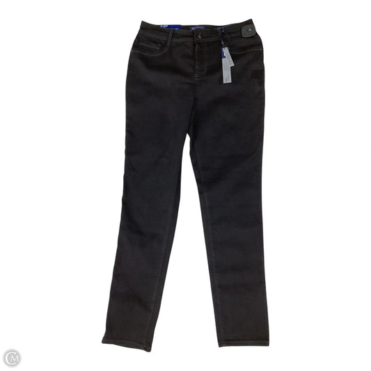 Jeans Straight By Bandolino In Black, Size: 12