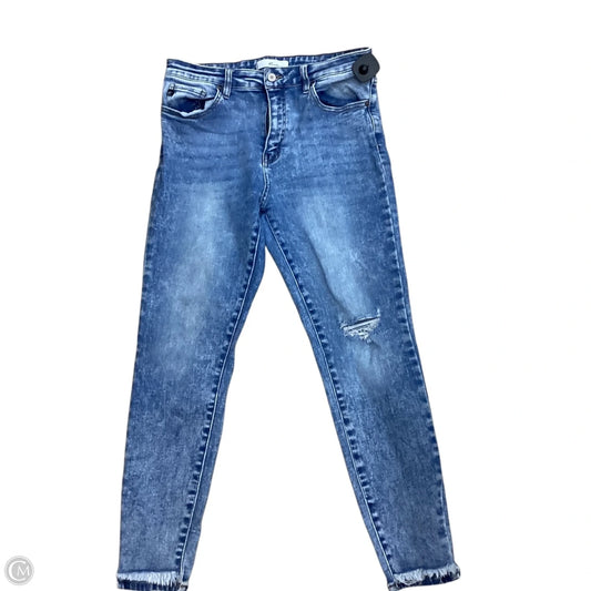 Jeans Skinny By Kancan In Blue Denim, Size: 16