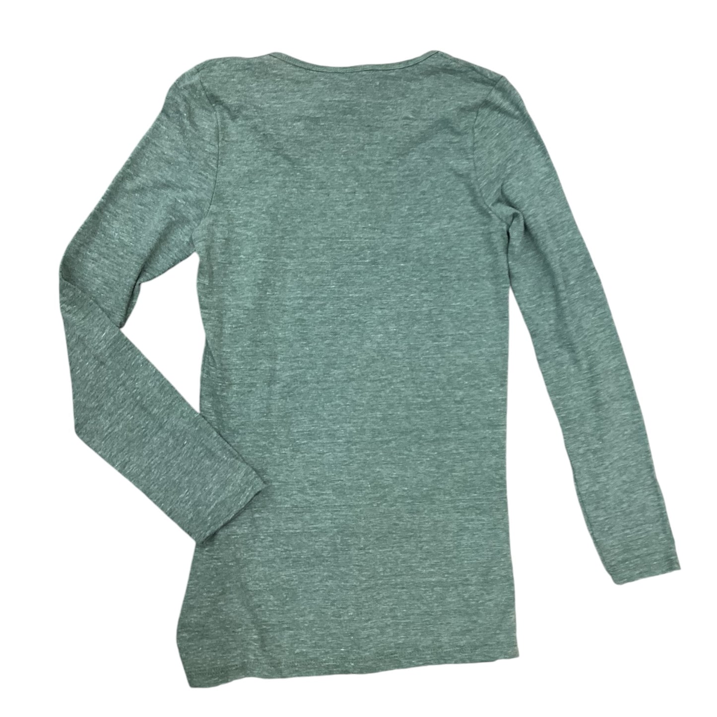 Top Long Sleeve By Nfl In Green, Size: M