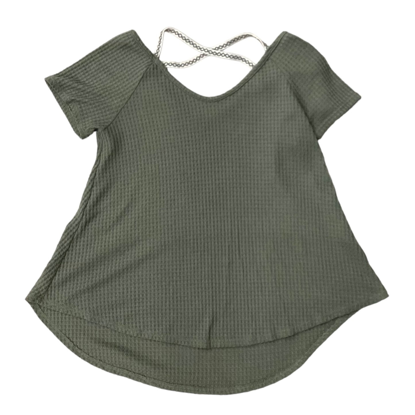 Green Top Short Sleeve Chicos, Size 2