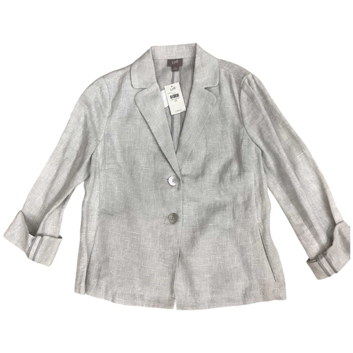 Blazer By J. Jill In Silver, Size: Xs