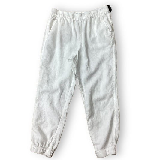 White Pants Linen J. Crew, Size 8