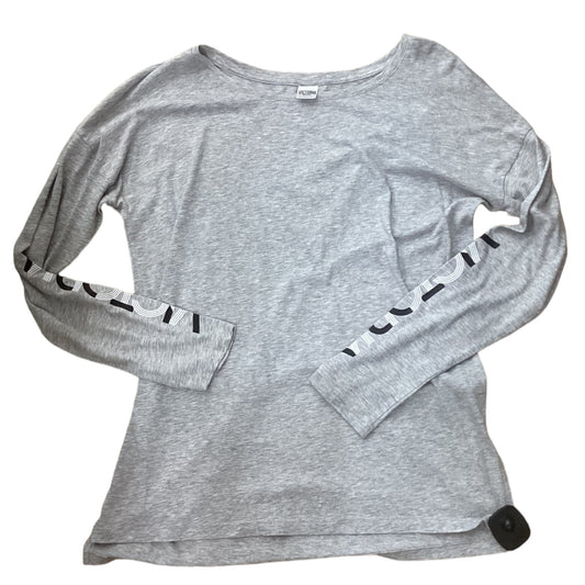 Grey Athletic Top Long Sleeve Crewneck Victorias Secret, Size S