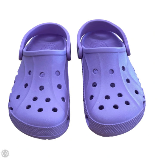 Shoes Athletic By Crocs In Purple, Size: 7.5