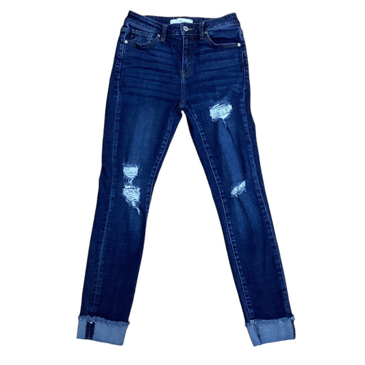 Blue Denim Jeans Skinny Kancan, Size 7