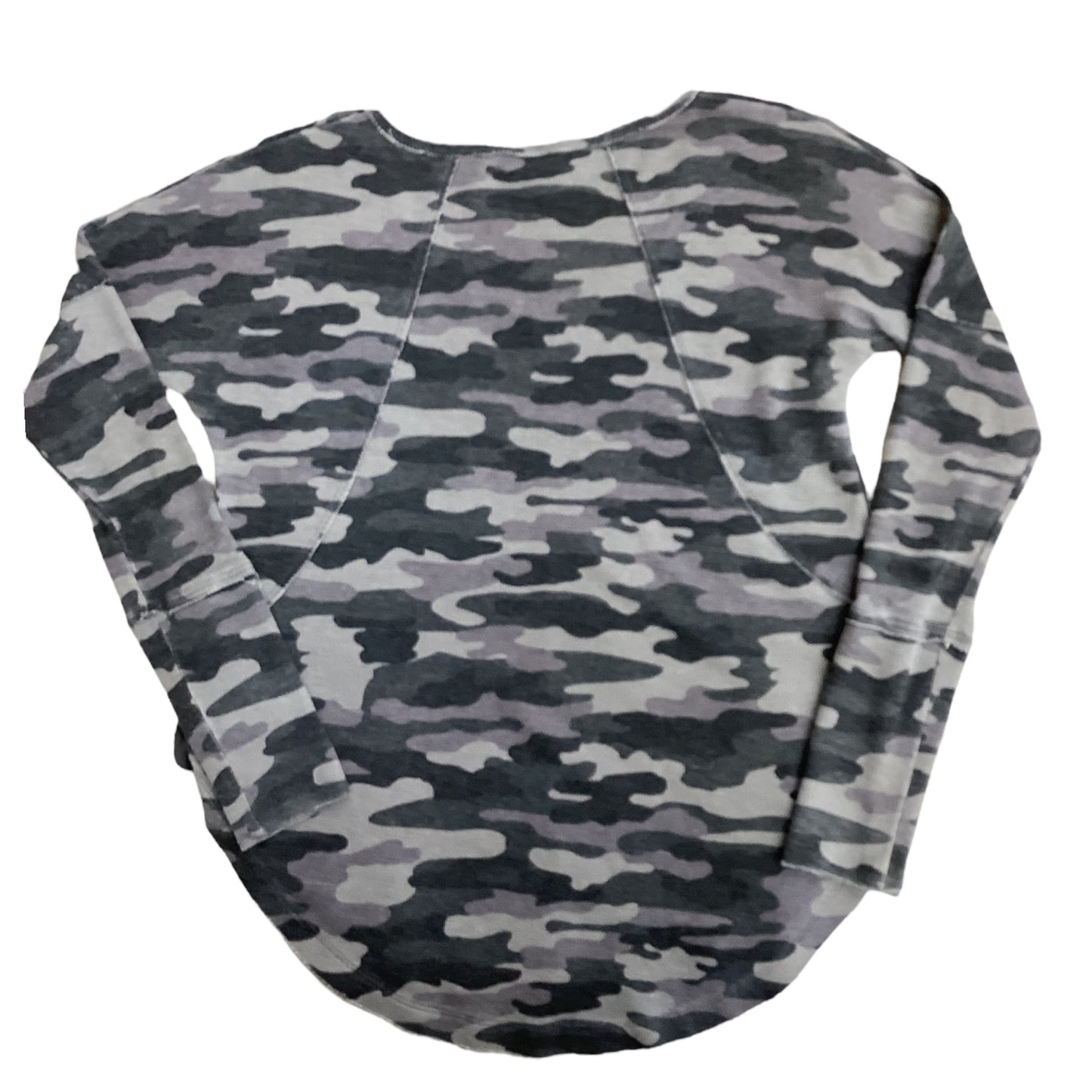 Top Long Sleeve By Lucky Brand In Camouflage Print, Size: Xs