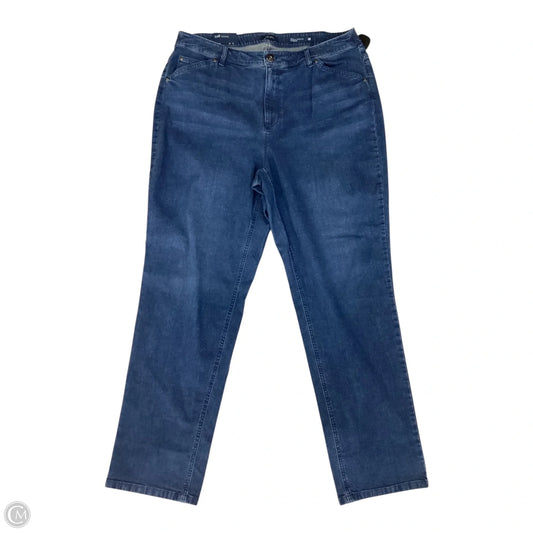 Jeans Straight By J. Jill In Blue Denim, Size: 18